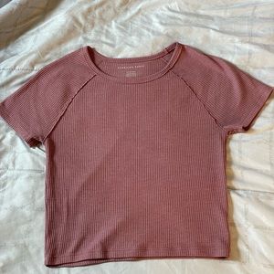 American Eagle Pink Crop Top